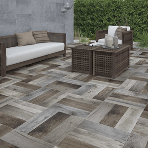 LOSETA 55X55 EKOWOOD FD CAFE PORCELANITE | $218.95 m2