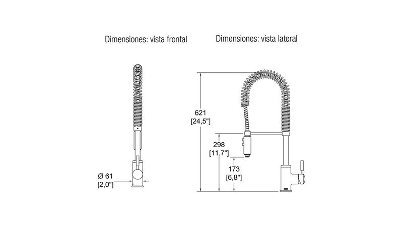 Monomandos para fregadero discount helvex