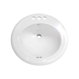 Lavabo Redondo Blanco CATO-T302
