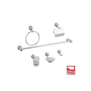 Juego Accesorios 6 Piezas Cromo DICA-1200