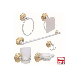 Juego.De Accesorios 6 Piezas Cromo DICA-1500