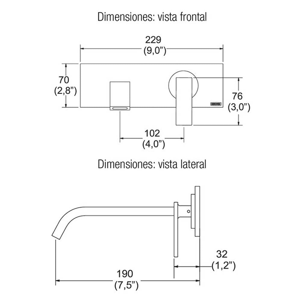 Monomando discount vertika helvex