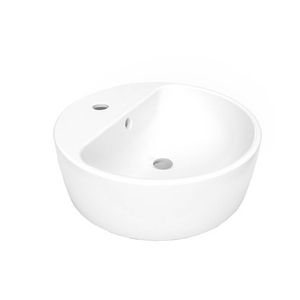 Lavabo De Sobreponer Morea 1 Blanco Con Rebosadero 1 Perforacion HEL-LVMOREA1