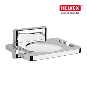 Portavaso con Cepillero Clasica Cromo Helvex-107