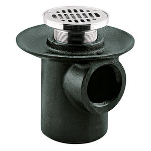 Coladera para Piso 1 Boca Rejilla Redonda Sello Hidráulico Helvex