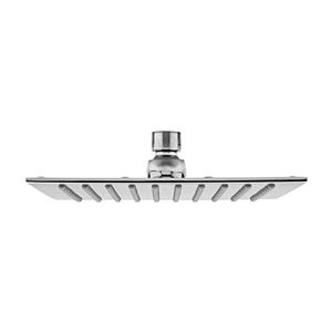 Regadera Cuadrada Ultraplana Chorro Fijo Cromo Helvex H3009