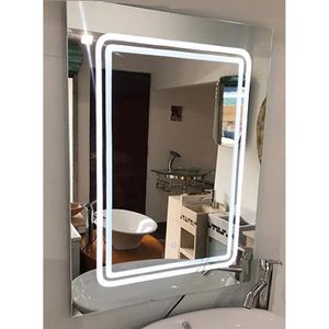 Espejo Touch Con Luz Led 80 X 60 cm Biselado Allapsa