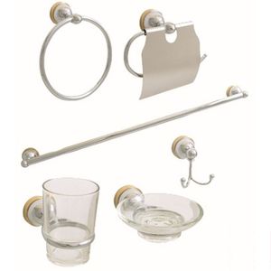 Juego de Accesorios 6 piezas Cromo-Oro Dica