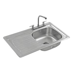 Fregadero De Empotrar 87X54 Cm 1 Tarja 1 Esc.Izq. A.I. Linea Clasica Eb Técnica