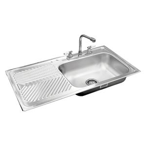 Fregadero Economico D/Emp.101X54 Cm 1 Tarja 1 Esc.Izq. A.I. Linea Mark Eb Técnica