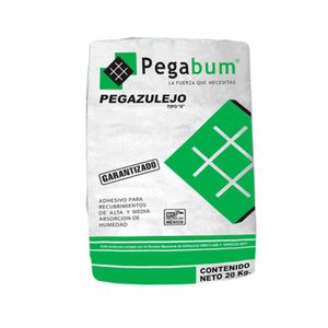 Pegabum Pegazulejo Blanco Tipo II 20 Kg Pegabum