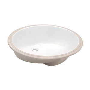 LAVABO LUGANO GRANDE BAJO CUBIERTA CON REBOSADERO BLANCO