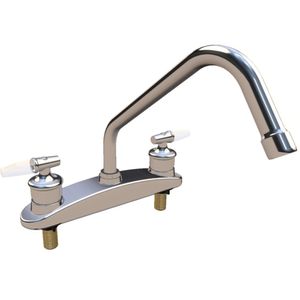 Mezcladora para Fregadero de 8” con Manerales Urrea 318LB
