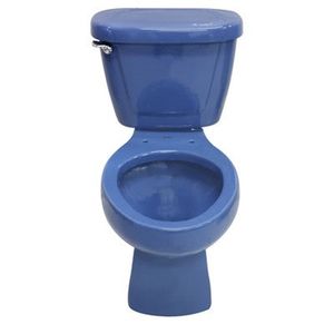 Taza WC Jazmín redonda azul colonial