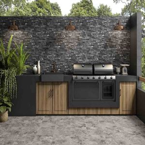 Fachaleta Dentada 30x45 Serena Rock FD Mix Grafito | $241.09 m2