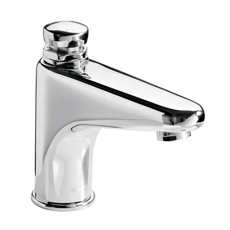 Llave Para Lavabo Temporizadora Cierre Automatico 1.9 LTS. CROMO HELVEX