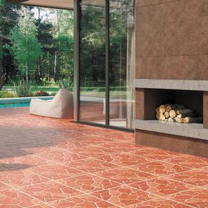 Loseta 33X33 Piedra Rojo Porcelanite | $222.54 m2