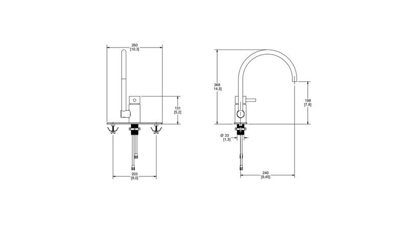 Monomando para Fregadero Cromo Helvex Gersa Muebles para Bano