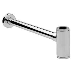 Cespol largo Helvex para lavabo sin contra Cromo