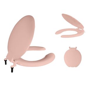 Asiento WC Redonda 90, Rosa Veneciano