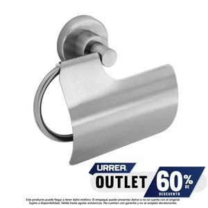 Porta rollo para empotrar INOX Urrea-9614