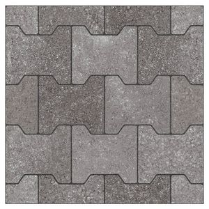 Loseta 44X44 Boston Adoquin FD Gris | 1.92 M