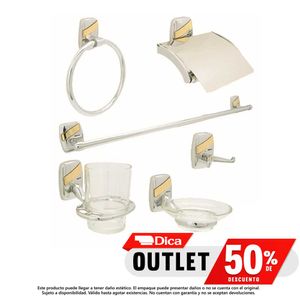Juego de accesorios Dica-2200.1  6 piezas Oro