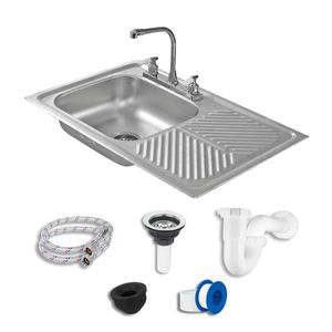 Kit Fregadero Escurridor Derecho  Eb Técnica EB-COMBOM-102.