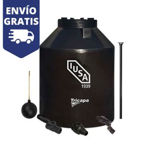 Tinaco Tricapa Negro 1100 Litros Iusa con Accesorios