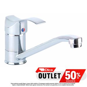 Monomando ecologico para fregadero Dica 4077 Cromo
