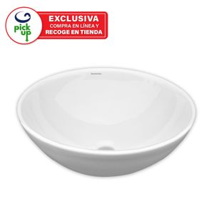 LAVABO CERAMICO TENNA CIRCULAR BLANCO